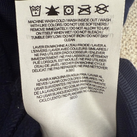 Nike UNC Football Hoodie Sweatshirt Navy Carolina Blue Therma-Fit Men Small NWOT - Picture 5 of 5